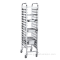 Square Tube Bakery Bread Rack Trolley